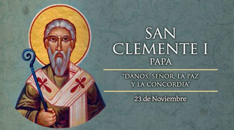 Hoy se conmemora al Papa San Clemente I, impulsor de la paz y la concordia