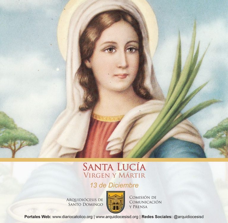 Hoy celebramos a la mártir Santa Lucía, patrona de la vista