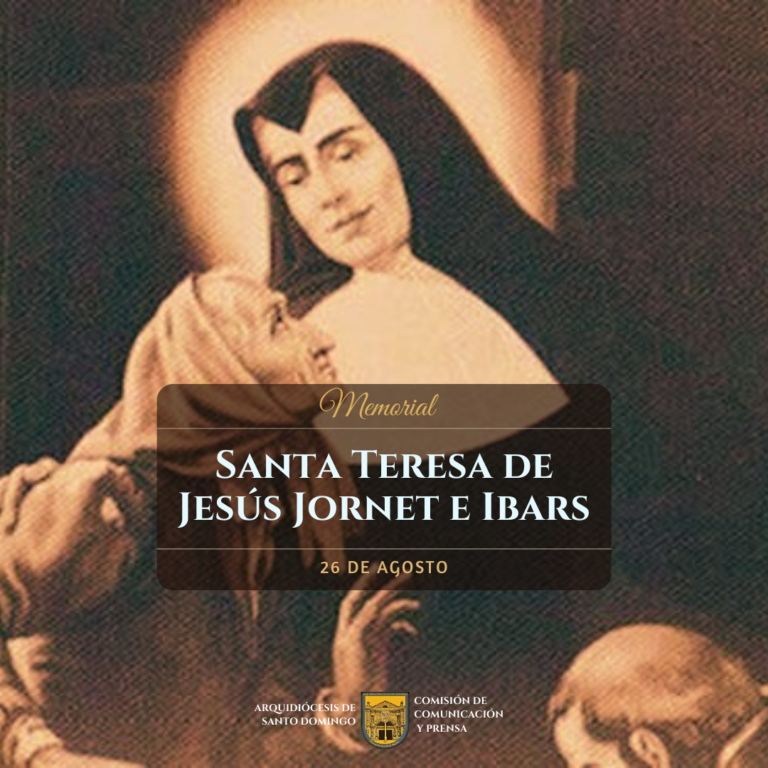 Hoy celebramos a Santa Teresa de Jesús Jornet e Ibars, patrona de la ancianidad