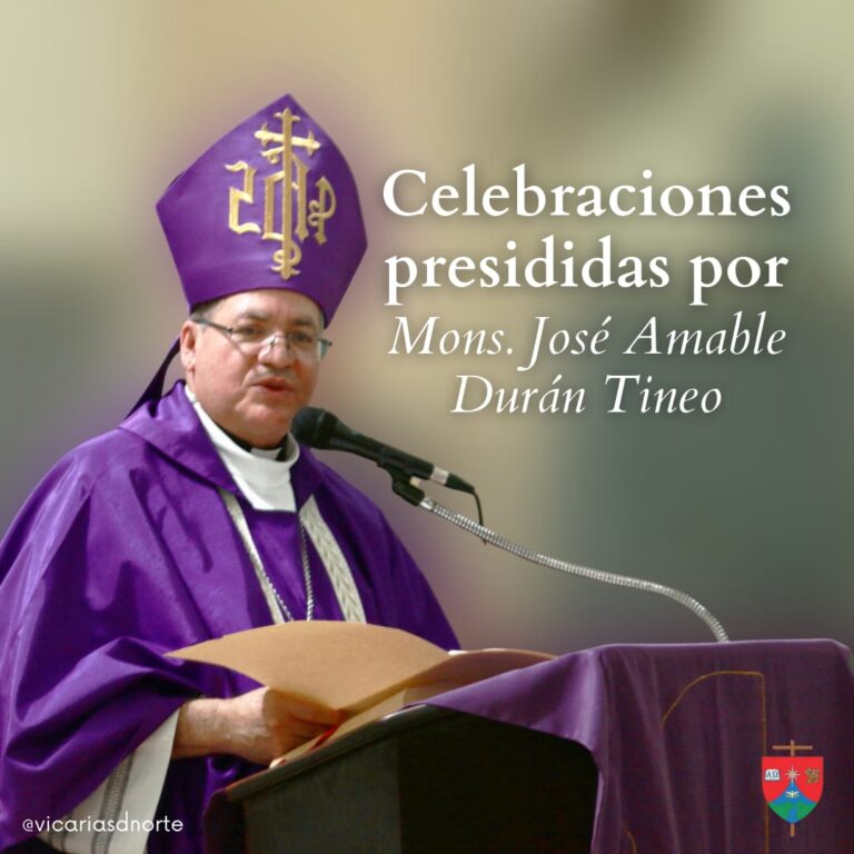 Celebraciones de Semana Santa presididas por Monseñor José Amable Durán Tineo