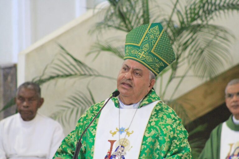 Santa Misa celebrada en el Santuario Arquidiocesano Nuestra Señora de la Altagracia, Zona Colonial, durante la Novena en honor a nuestra madre protectora María.