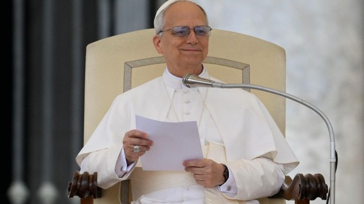 Un momento en la Audiencia General del Papa León XIV