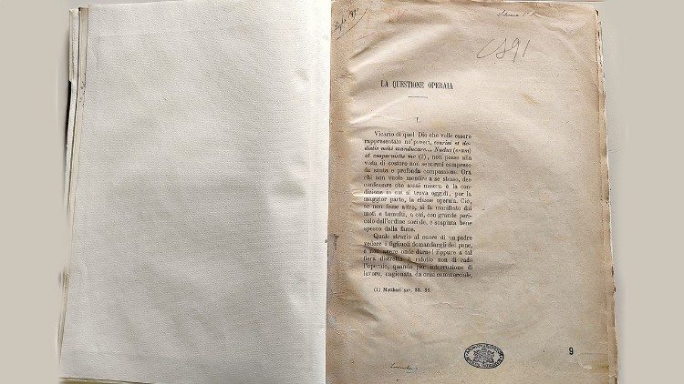 Rerum Novarum - El esquema del Padre Liberatore (-© Archivo Apostólico Vaticano.)