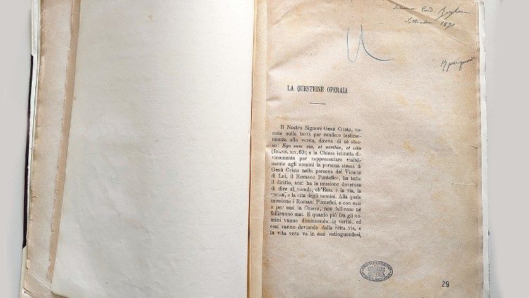 Rerum Novarum - El esquema del Cardenal Zigliara (-© Archivo Apostólico Vaticano.)