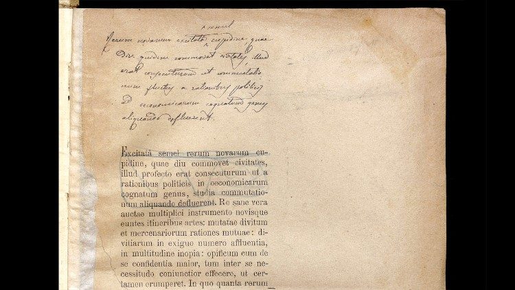 Texto con el cambio del íncipit (© Archivo Apostólico Vaticano)]