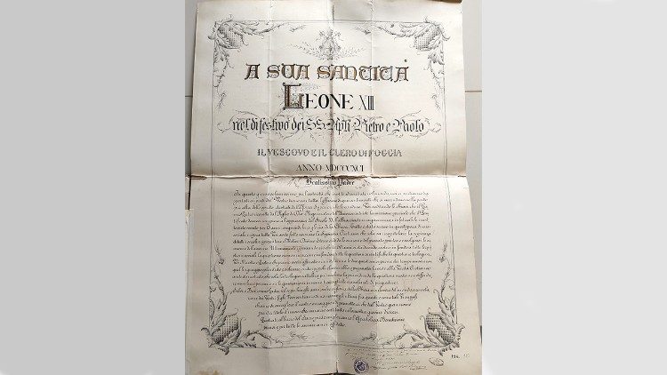 Discurso de ascenso del obispo y del clero de Foggia (© Archivo Apostólico Vaticano)