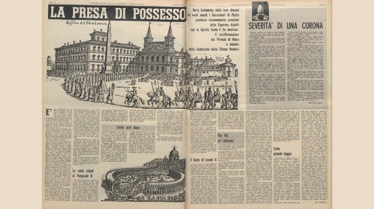 Los periódicos daban testimonio de la procesión