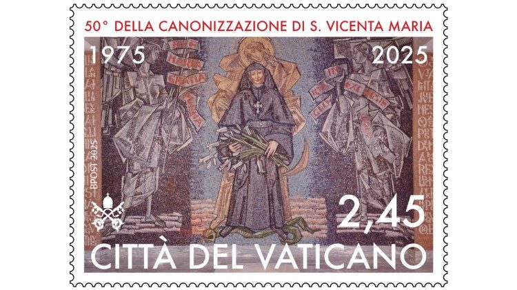 El sello por el 50 aniversario de la canonización de Santa Vicenta María