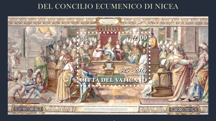 El sello conmemorativo de los 1700 años del Concilio de Nicea