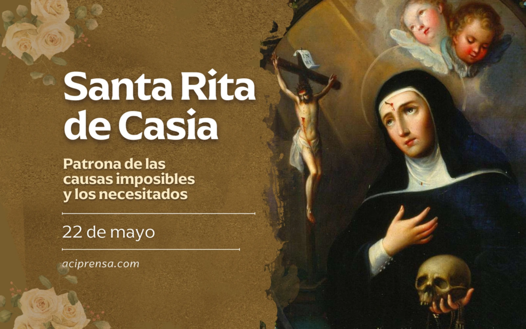 Santo del día 22 de mayo: Santa Rita de Casia. Santoral católico