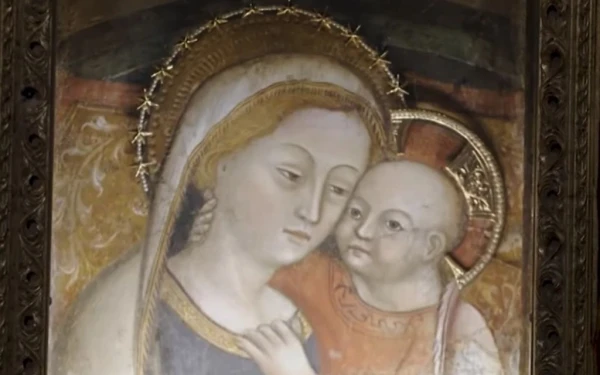 El icono de Nuestra Señora del Buen Consejo. Crédito: Vaticano/EWTN.