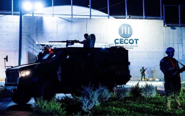 Centro de Confinamiento del Terrorismo. Crédito: Secretaría de Prensa, Presidencia de la República de El Salvador