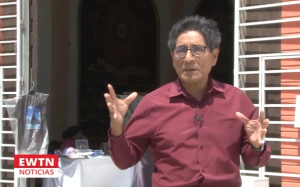 Italo Chafloc, presidente del “Comité Multisectorial de Ciudad Eten”. Crédito: EWTN Noticias