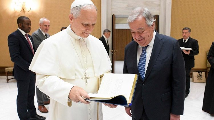 El Papa y el secretario de la ONU