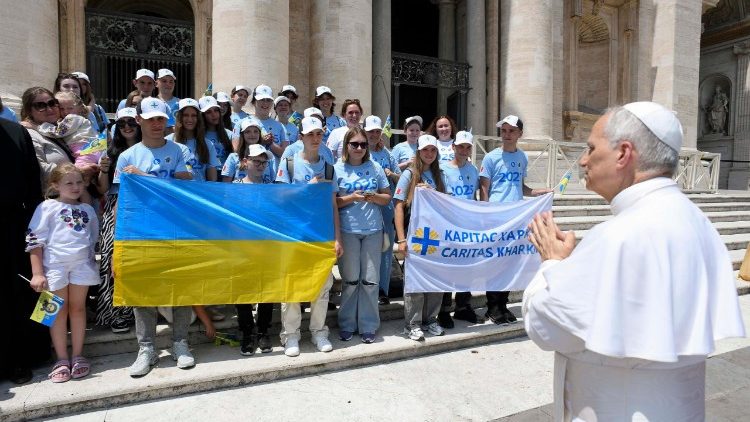 El Papa se reúne con los jóvenes de Járkov (@Vatican Media)