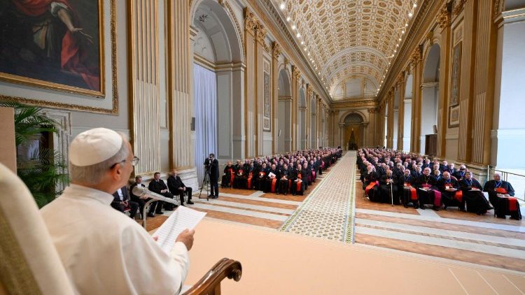 El Papa León XIV en audiencia con los obispos de la CEI