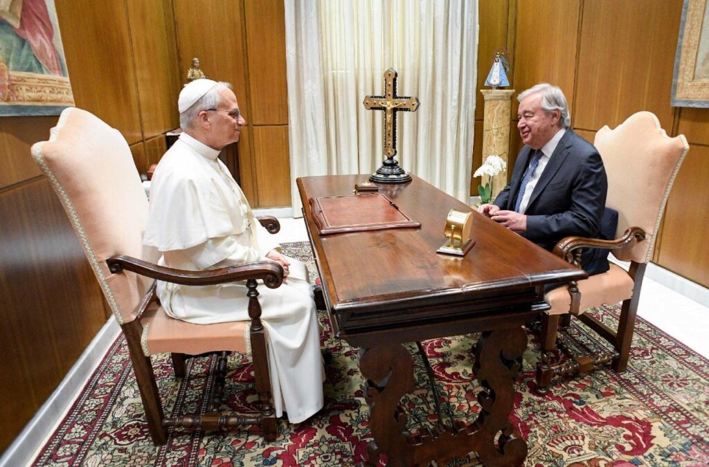 El Papa León XIV recibe al secretario general de la ONU, António Guterres