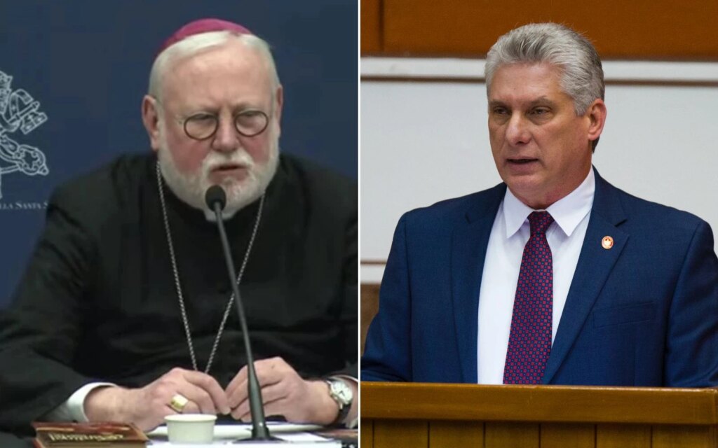 Mons. Gallagher se reúne con Díaz-Canel durante su viaje a Cuba