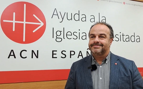 José María Garrido, director de ACN España. Crédito: Nicolás de Cárdenas / ACI Prensa.