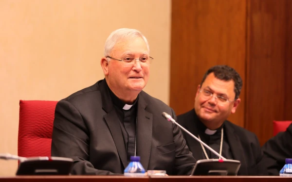 Mons. José Manuel Lorca Planes, en la entrega delos Premios ¡Bravo! de la CEE. Crédito: CEE