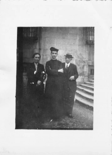 El P. Luis María Mendizábal, SI, durante su noviciado. Crédito: Santuario Diocesano de los Sagrados Corazones (Toledo, España).