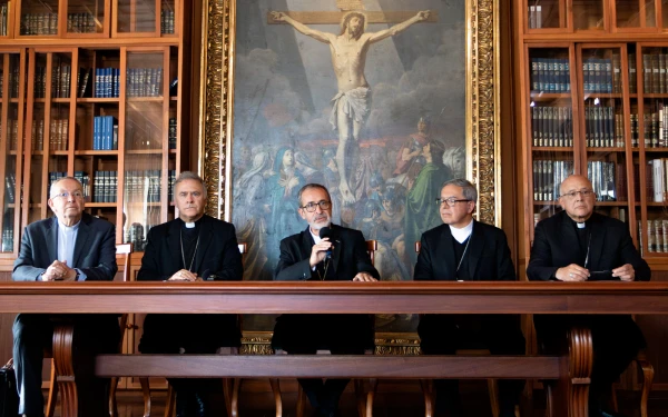 Los obispos de Colombia informan sobre el documento firmado por Gustavo Petro y demás autoridades. Crédito: Eduardo Berdejo / ACI Prensa.